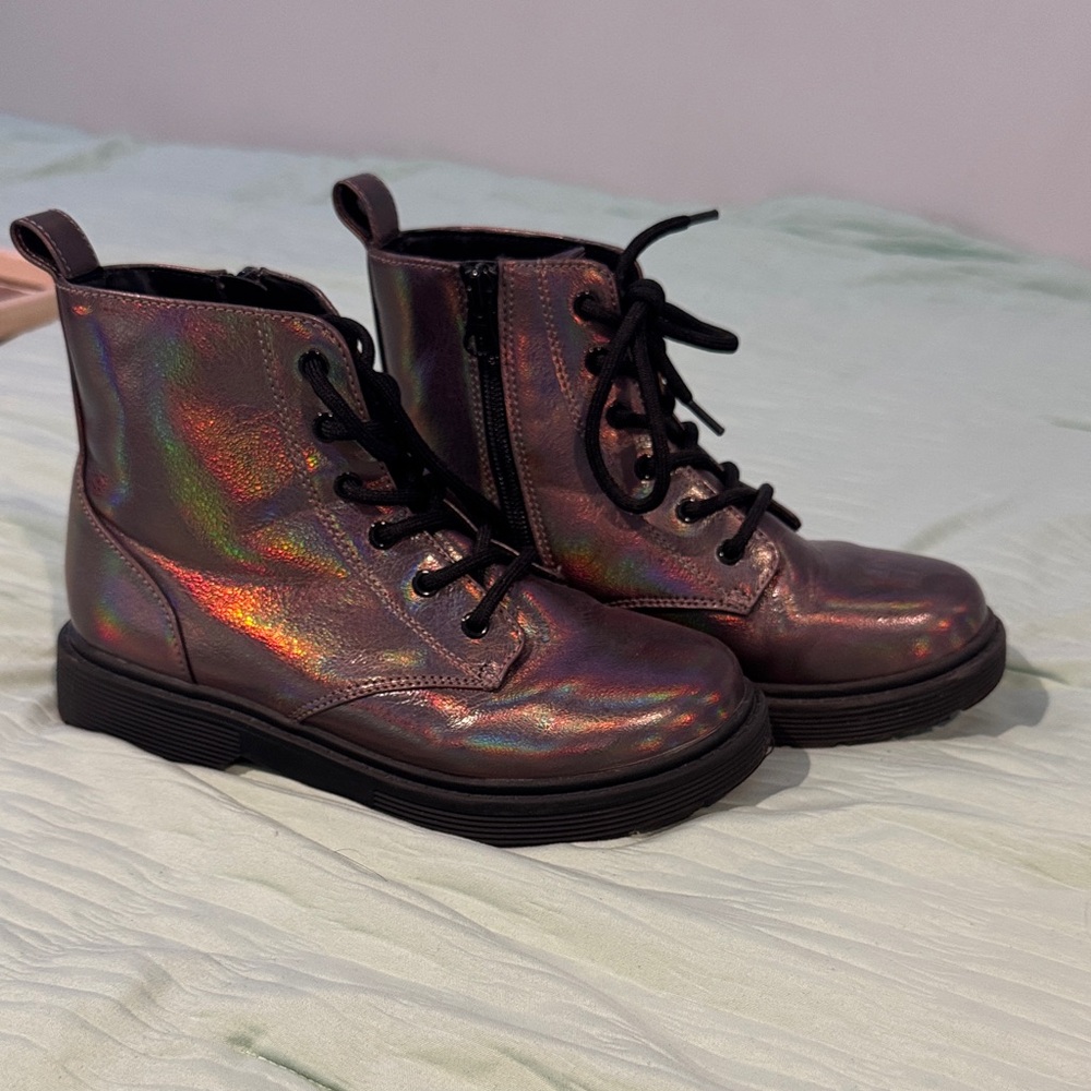 Art Class Holographic Girls Ankle Boots